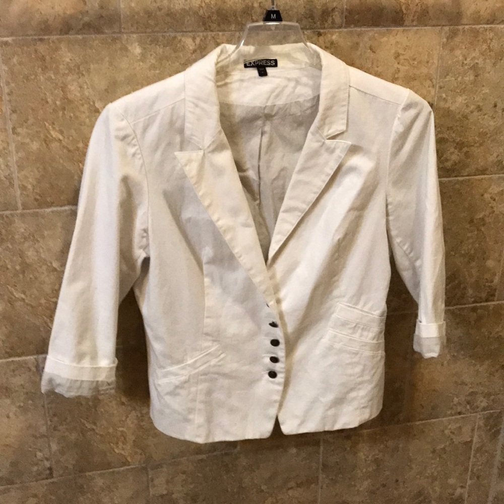 Cute white blazer by Express - size 12
